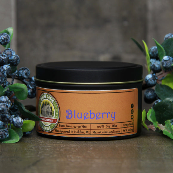 Blueberry 6oz Tin Candle