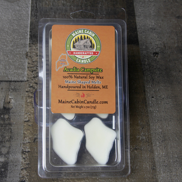 Maine Shaped Acadia Campsite Soy Wax Melts