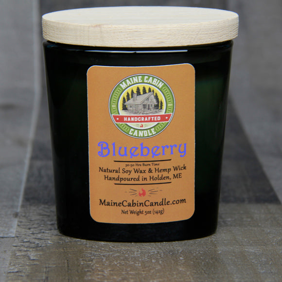 Blueberry 5oz Oval Glass Jar Candle