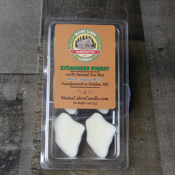 Maine Shaped Evergreen Forest Soy Wax Melts
